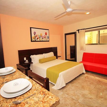 Papagayo Hotel Boutique Playa del Carmen Kültér fotó A typical hotel room