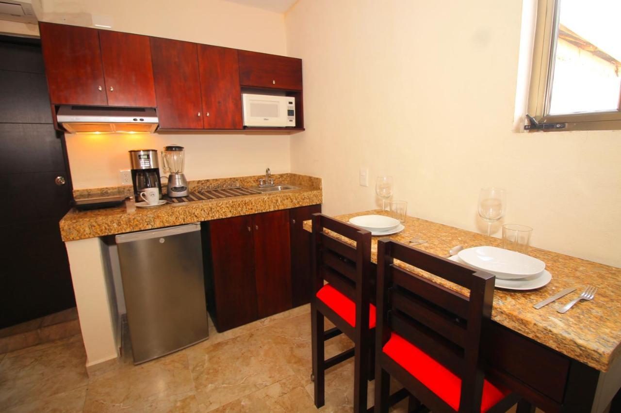 Papagayo Hotel Boutique Playa del Carmen Kültér fotó A small kitchen